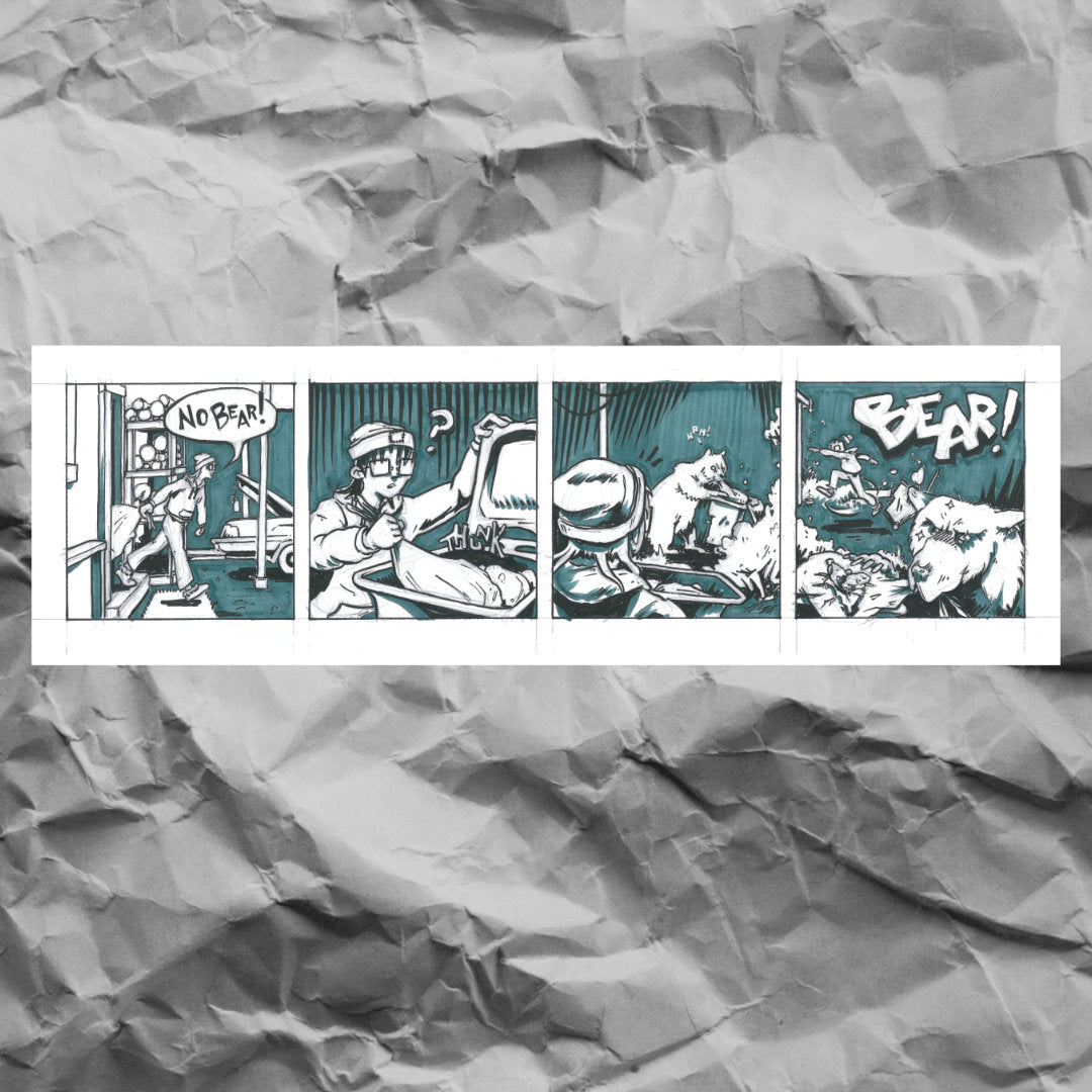 NO BEAR COMIC PRINT
